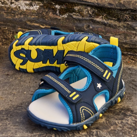 Adventure-Ready Kids’ Sandals – Blue & Yellow